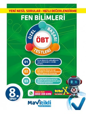 MAVİTİKLİ YAY 8.Sınıf Fen Bilimleri Aylık Gelişim Denemeleri ( ÖBT ) 28 Deneme